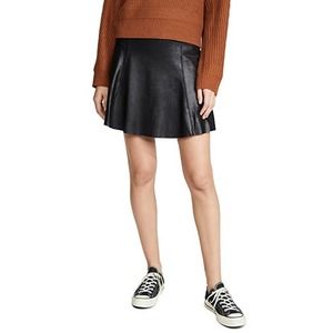 NWT Spanx Faux Leather Skater Skirt Size Medium